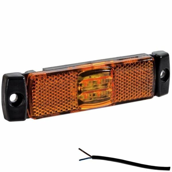 LED Begrenzungsleuchte Gelb 12/36V 0,5m Kabel | M10MV-100A