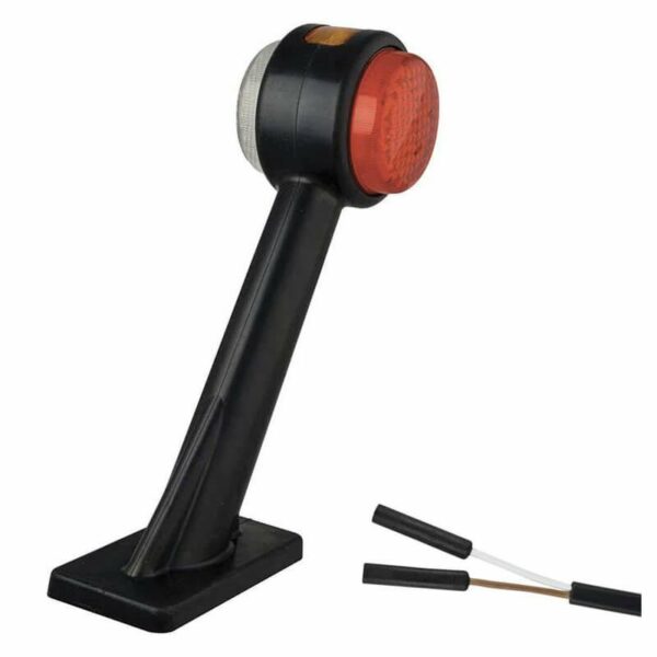 Links | LED Begrenzungsleuchte mit abgewinkeltem Schaft | 12-24v | 2-PIN-Anschluss | 1005LE2P
