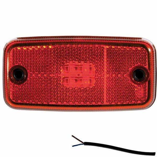 LED Begrenzungsleuchte Rot 12/36V 0,5m Kabel | M10MV-600R