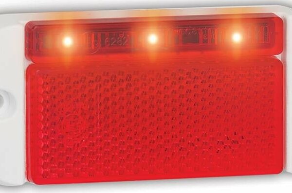 LED Begrenzungsleuchte Rot 12/24V 0,4m Kabel | 44WRME