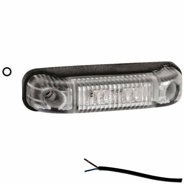 LED Markierungsleuchte Weiß 12/36V 0,5m Kabel | M10MV-500W