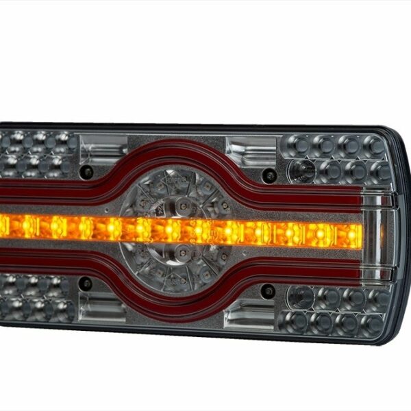 Links | LED Neon Rücklicht mit Kennzeichtenbeleuchtung | 12-24v | 2,0m Kabel | VC-3651
