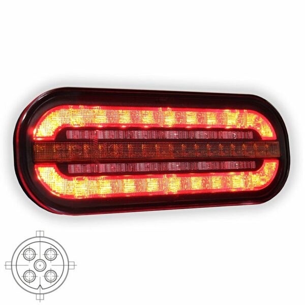 LED Kompaktrücklicht mit dynamischem LED Blinker | 12-24v | VC-320B5