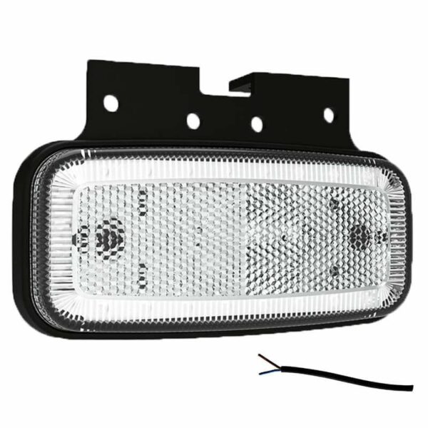 LED Markierungsleuchte Weiß 12/36V 0,5m Kabel | MV-1250W