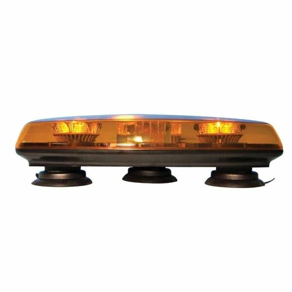 LED Blitzleiste | Warnbalken mini amber 12-24v Magnethalterung drehbar+blinkend | D14505