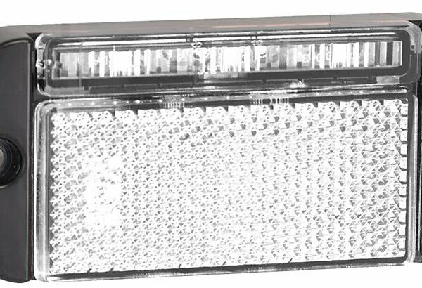 LED Markierungsleuchte Weiß 12/24V 0,4m Kabel | 44WME