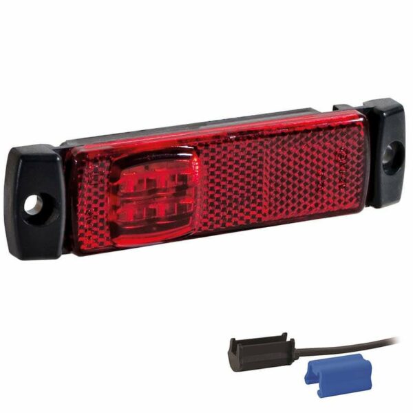LED Begrenzungsleuchte Rot 12/36V 0,75mm² Anschluss. | M10MV-193R