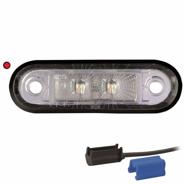 LED Begrenzungsleuchte Rot 12/36V 0,75mm² Anschluss. | M10MV-210R