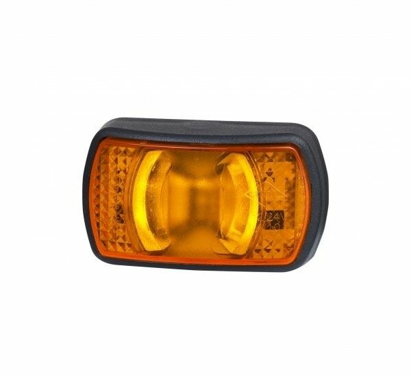 LED Markierungsleuchte Neon Gelb kompakt 12/24v 50cm Kabel | MV-3390A
