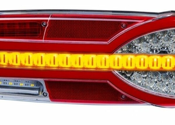 Rechts | LED Rücklicht dynamisches LED Blinker | 12-24v | 7-PIN AMP-Anschluss | V14C7-902B7