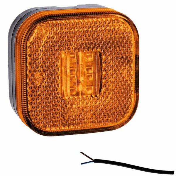 LED Begrenzungsleuchte Gelb 12/36V 0,5m Kabel | M10MV-900A