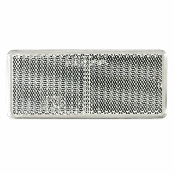 Weißer Reflektor | 90 x 40mm. | 3m Klebestreifen | VRF-500W