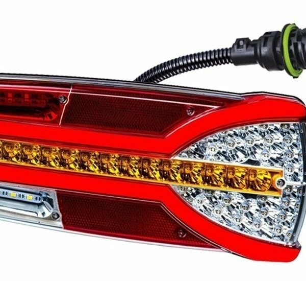 Rechts | LED Rücklicht, dynamisches LED Blinker und Kennzeichtenbeleuchtung | 12-24v | 7-PIN | V14C7-912B7