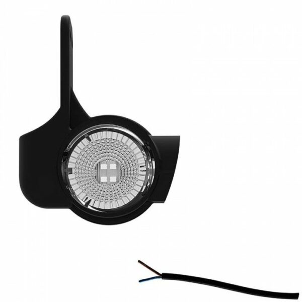 Links | LED Begrenzungsleuchte mit kurzem Schaft | 12-24v | 20cm. Kabel | M10BV-801RWA
