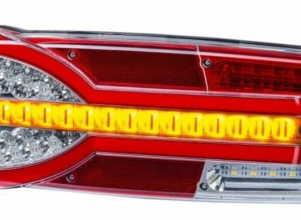Links | LED Rücklicht, dynamisches LED Blinker und Kennzeichtenbeleuchtung | 12-24v | 7-PIN | V14C7-911B7
