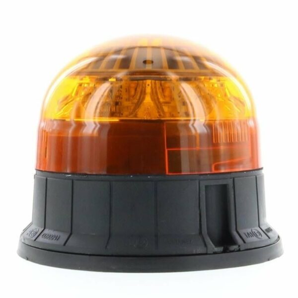 LED R65 Rundumleuchten gelb 12-24v 3-Schrauben-Montage, Doppelblitz | D14727