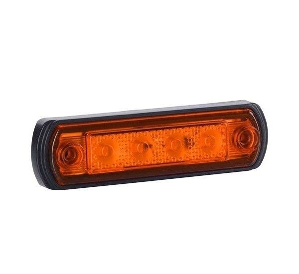 LED Markierungsleuchte Gelb inkl. Halterung 12/24v 50cm Kabel | MV-5250A