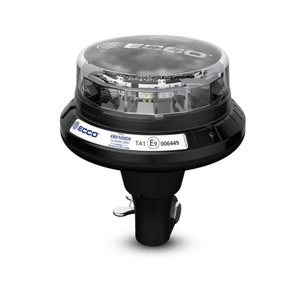 LED R65 Beacon Light 12-24v amber-Transp.-CISPR-IP69K-Pitch on | EB5103CA