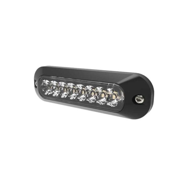 LED blitzer 8-LED | R65 | amber + weiß (geteilt) | 12-24v | ED3744AC