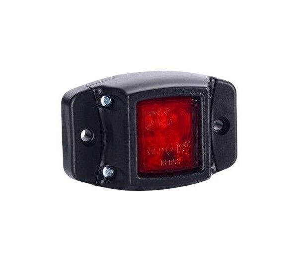 LED Markierungsleuchte Rot inkl. Halterung 12/24v 50cm Kabel | MV-4100R