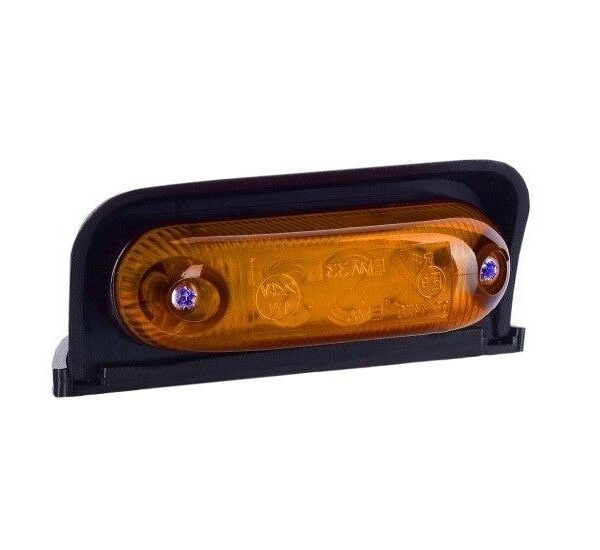 LED Markierungsleuchte Gelb inkl. Halterung 12/24v 50cm Kabel | MV-4050A