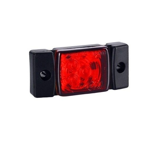 LED Markierungsleuchte Rot inkl. Halterung 12/24v 50cm Kabel | MV-4140R