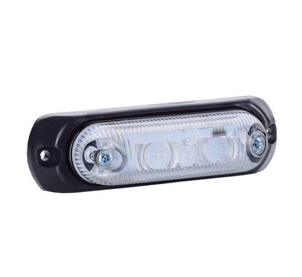 LED Markierungsleuchte Weiß inkl. Halterung 12/24v 50cm Kabel | MV-4090W