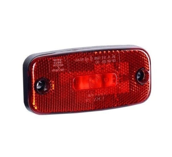 LED Markierungsleuchte Rot 12/24v 45cm Kabel