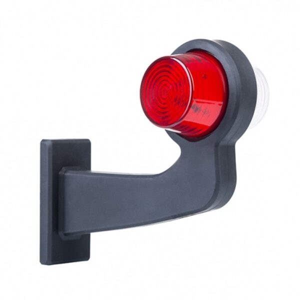 Links | LED Pendelleuchte abgewinkelter Schaft | klare Linse | 12-24v | MB-1011RW