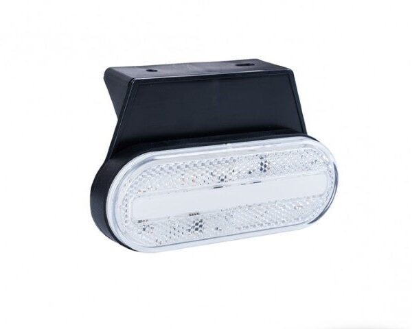 LED Markierungsleuchte Weiß inkl. Halterung 12/24v 50cm Kabel | MV-5050W