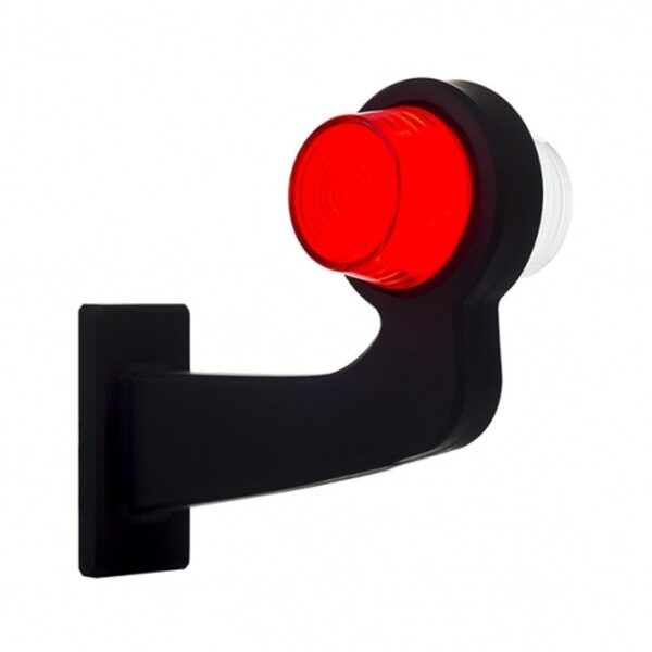Links | LED Pendelleuchte | abgewinkelter Schaft & mattierte Linse | 12-24v | MB-1021RW