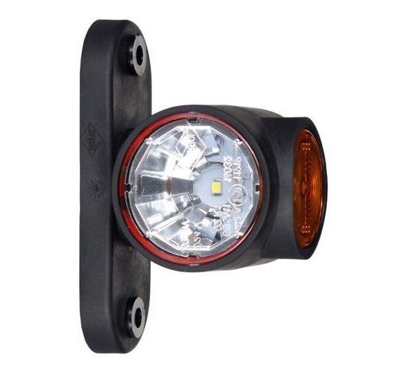 LED Begrenzungsleuchte rot-weiß-amber | 12-24v | 50cm. Kabel | MB-4800RWA