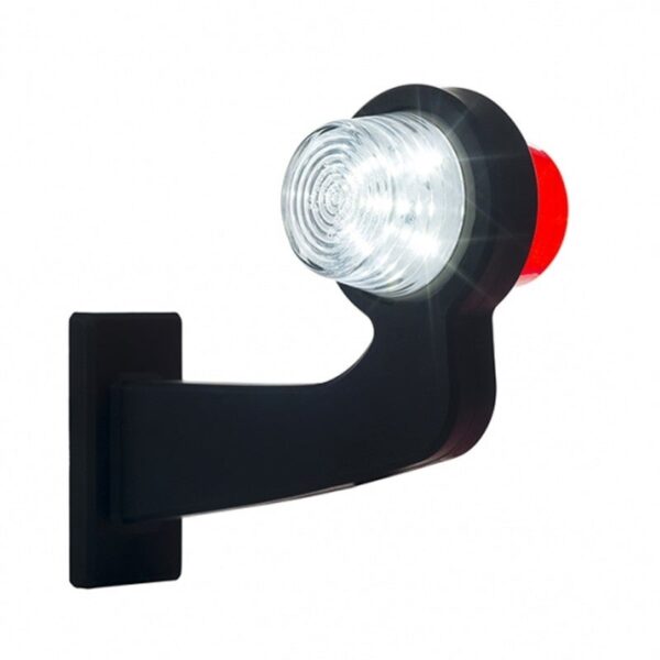 Rechts | LED Pendelleuchte | gewinkelter Schaft | klare Linse | 12-24v | MB-1012RW
