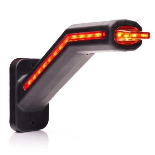 LED Seitenmarkierungsleuchte rechts exkl. Blinker, klare Linse 12-24 V