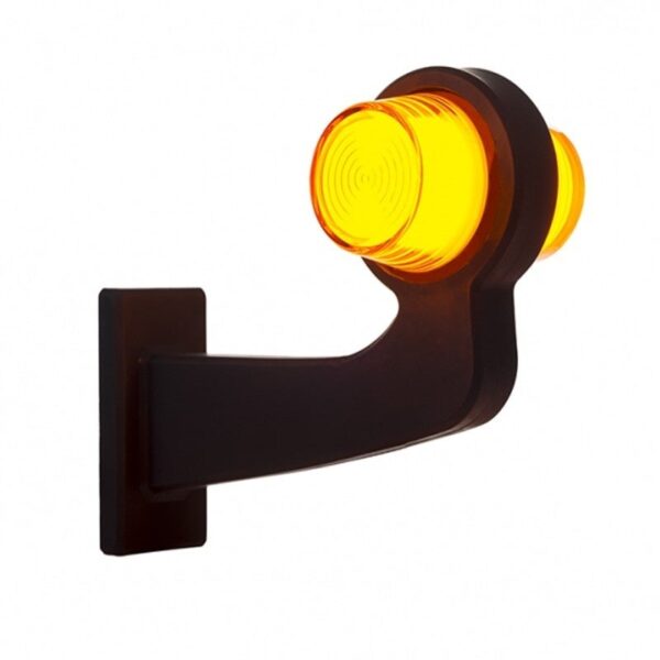 LED Pendelleuchte amber | abgewinkelter Schaft | mattierte Linse | 12-24v | MB-1023A
