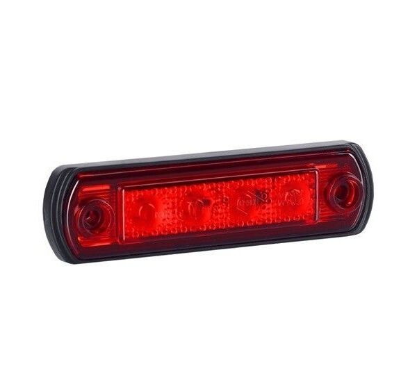 LED Markierungsleuchte Rot inkl. Halterung 12/24v 50cm Kabel | MV-5250R
