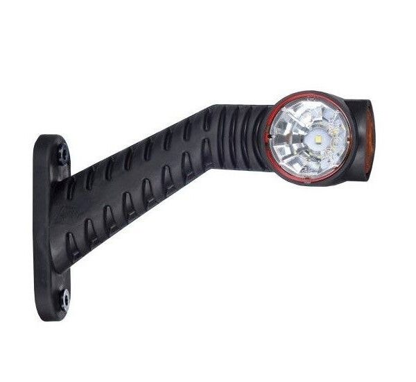 Links | LED Begrenzungsleuchte | rot-weiß-amber | 12-24v | 50cm. Kabel | MB-4891RWA