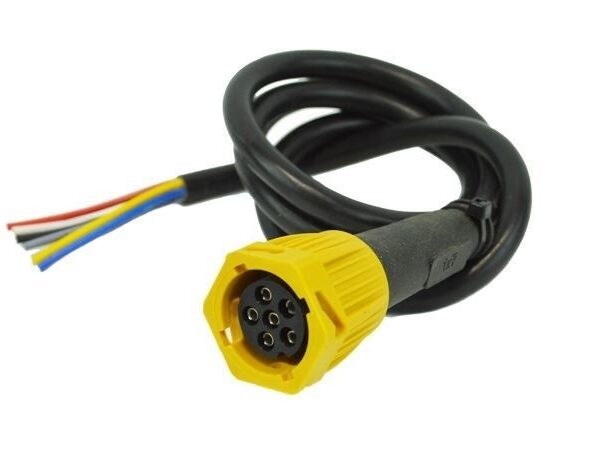 Links | 6-PIN Bajonettstecker | mit 200cm Kabel | V10AC-201B6