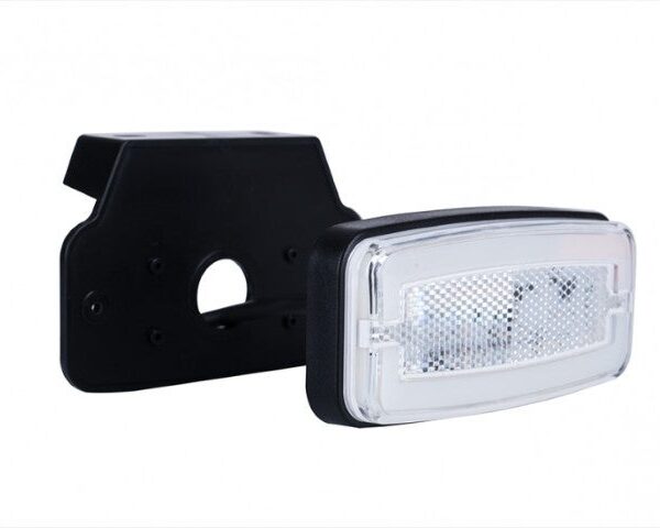 LED Markierungsleuchte Weiß inkl. Halterung 12/24v 50cm Kabel | MV-4950W