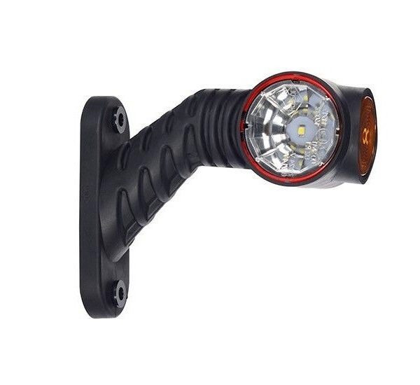 Rechts | LED Begrenzungsleuchte | rot-weiß-amber | 12-24v | 50cm. Kabel | MB-4862RWA