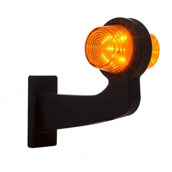 LED Pendelleuchte amber | abgewinkelter Schaft | klare Linse | 12-24v | MB-1013A