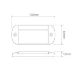 LED Umrissleuchte rot | 12-24v | 40cm Kabel | 44RME – Bild 3