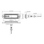 LED Blitzer amber | 12-24v | 2m Kabel | SF-6500A – Bild 7