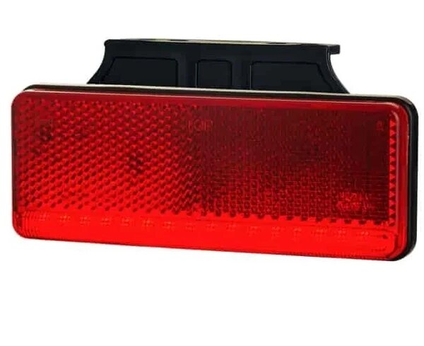 LED Positionsleuchte neonrot mit Bügel | 12-24v | 50cm. Kabel | MV-3250HR