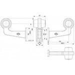 Rechts | LED Begrenzungsleuchte abgewinkelter Griff | mattierte Linse | 12-24v | MB-1022RW – Bild 5