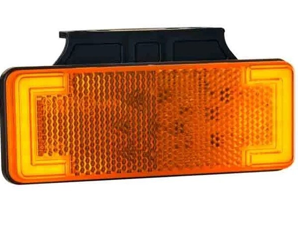 LED Positionsleuchte amber mit Bügel | 12-24v | 50cm. Kabel | MV-3150A