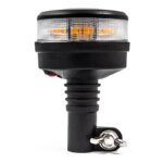 LED R65 Rundumleuchte amber mit klarer Linse | 12-24v | DIN-Sockel | S07ZL602AC – Bild 5