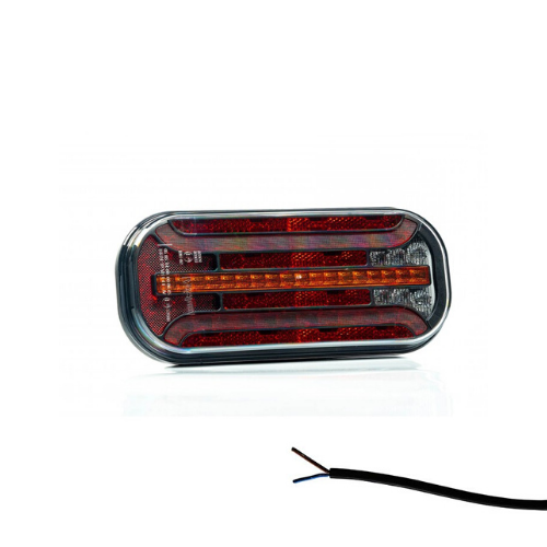 Universelles LED Rücklicht mit dynamischem Blinklicht | 12-24v | VC-2300