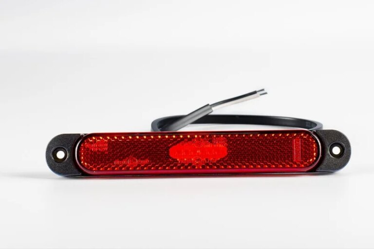 LED Slimline Begrenzungsleuchte rot 12-24v 50cm Kabel | MV-6500R
