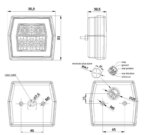 LED Kompaktes Rücklicht ohne Kennzeichenbeleuchtung | 12-36v | 5-PIN | V10C3-700B5 – Bild 3